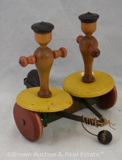 Wood and metal "Whirly Tinker" pull toy
