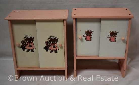 (2) Wooden doll furniture