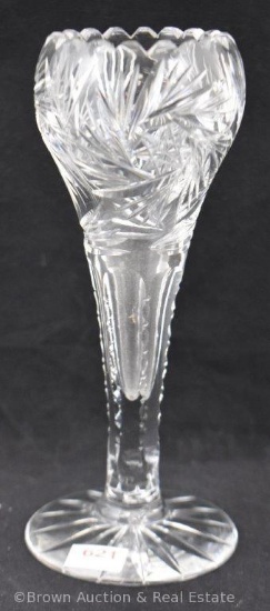 Cut Glass 8" vase
