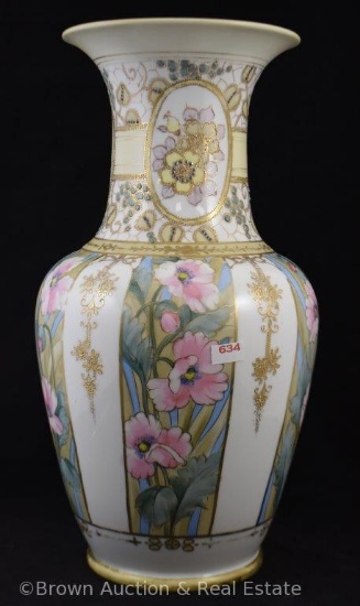 Mrkd. Nippon 16" vase