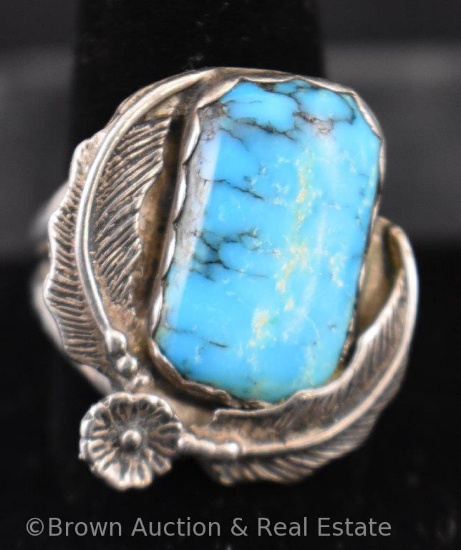 Man's turquoise ring