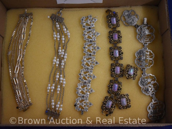 (5) Costume jewelry bracelets