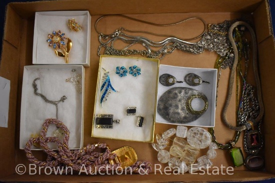 Costume jewelry - necklaces, earrings, brooches