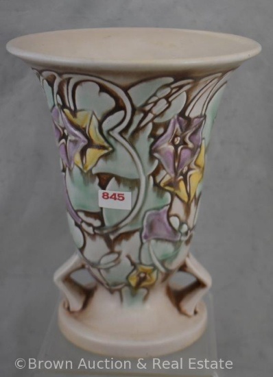 Roseville Morning Glory 726-8" vase, white