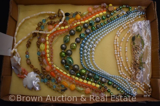 Costume jewelry - colorful beaded necklaces