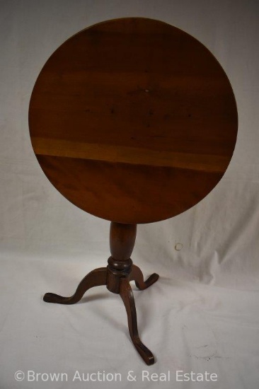 Hand-made cherry tilt-top table