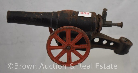 Cast Iron toy cannon, 9"l