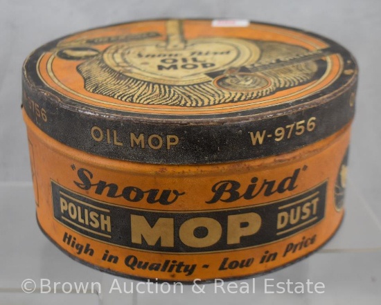 Snow Bird Oil Mop round tin