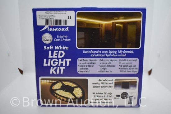 Diamond LED strip light kit, 16'