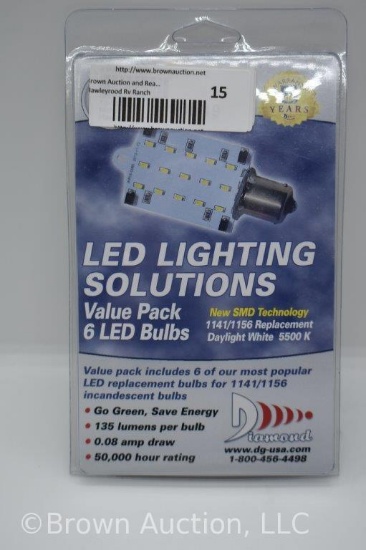 Diamond LED 6 pack bulbs