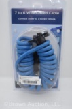 Blue Ox 7 to 6 wire coiled cable