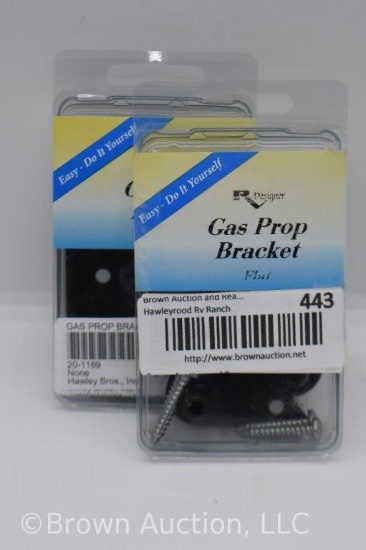 (2) Gas Prop Bracket packs, flat brackets