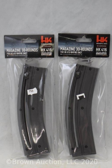 (2) Heckler and Koch HK416 30 round magazines