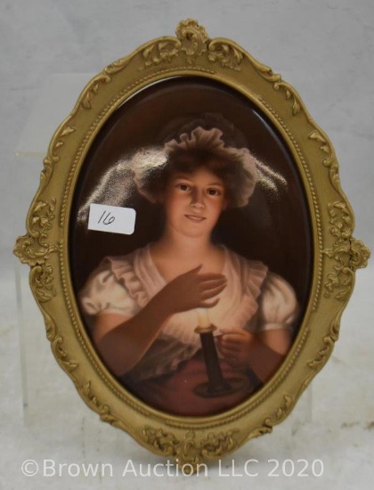 KPM oval plaque, portrait