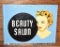 DS tin Beauty Salon flange sign