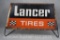 Lancer Tires metal tire stand sign