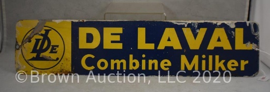 "De Laval Combine Milker" tin litho sign