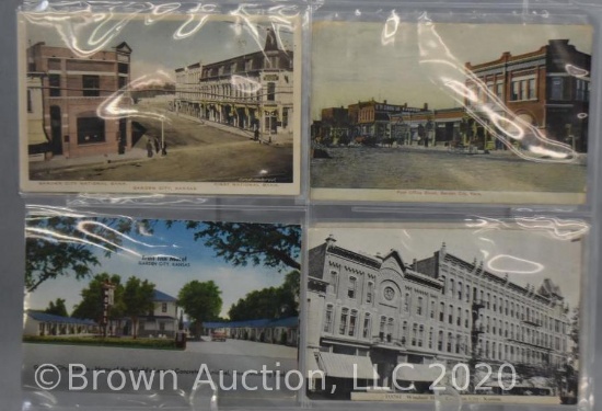 (8) Post cards - Garden City, KS buildings