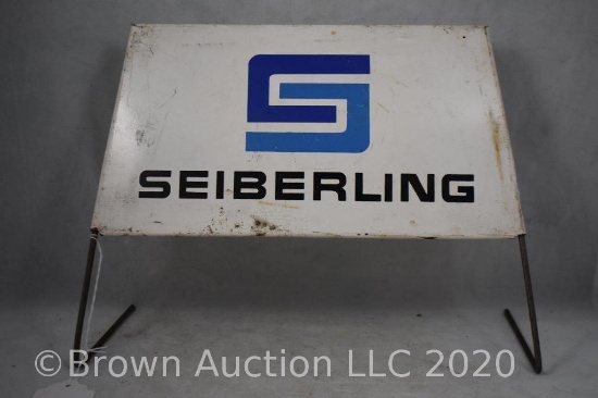 Seiberling metal tire stand sign
