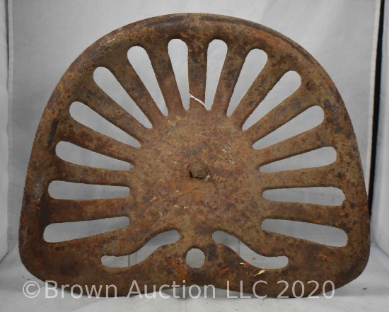 Cast Iron "McCormick" tractor seat