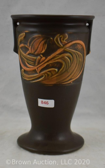 Rv Rosecraft Panel 292-8" floral vase, brown