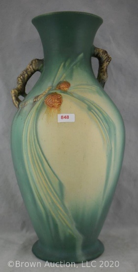 Rv Pine Cone 807-15" vase, green