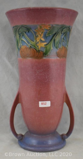 Roseville Baneda 599-12" vase, pink