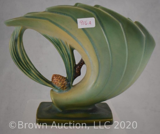 RV Pine Cone 472-6" vase, green