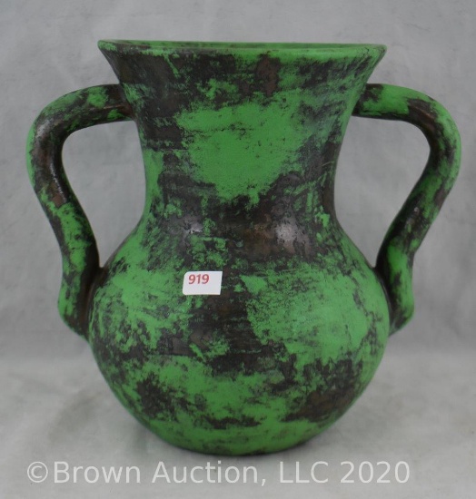 Weller Coppertone 8" handled vase