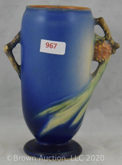 Rv Pine Cone 748-6" vase, blue