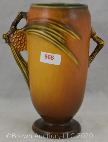 Rv Pine Cone 748-6" vase, brown
