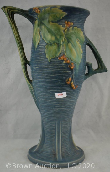 Rv Bushberry 39-14" vase, blue
