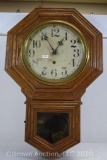 Gilbert Schoolhouse Oak regulator clock