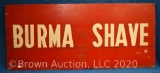 DS wooden painted Burma Shave sign
