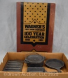 Wagner's 5-piece miniature Cast Iron Cookware set, original box