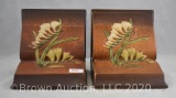 Pr. Roseville Freesia #15 bookends, brown