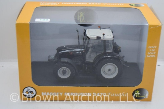 Massey Ferguson 5470 Fauchi die-cast tractor, 1:32 scale, black