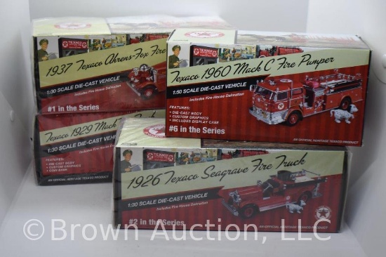 (4) die-cast Texaco models, all 1:30 scale