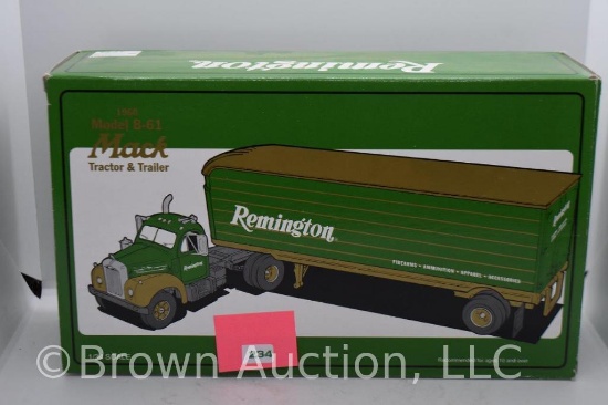 1960 Mack model B-61 tractor and trailer, 1:34 scale, die-cast