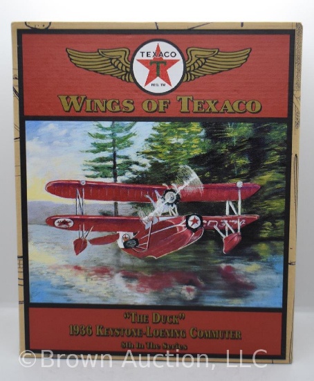 "Wings of Texaco" die-cast coin bank - 1936 Keystone-Loening Commuter