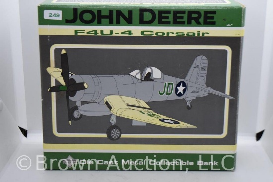 F4U-4 Corsair John Deere die-cast coin bank