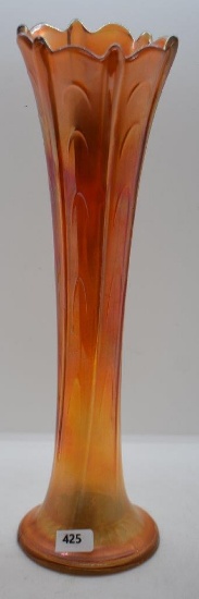 Carnival Pulled Loop 12"h vase, marigold