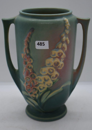 Roseville Foxglove 45-7" vase, green