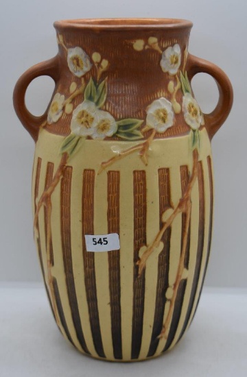 Roseville Cherry Blossom 626-10" vase, brown