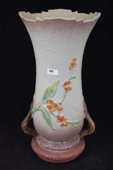 Roseville Bittersweet 887-14" vase, gray