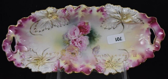 R.S. Prussia Carnation Mold 9"l relish