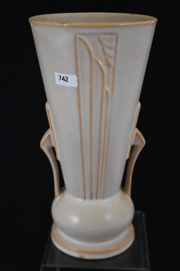 Roseville Moderne 801-10" vase, tan
