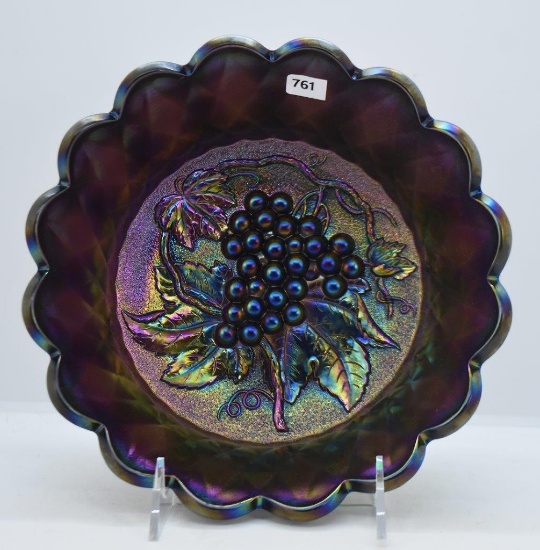 Imperial Grape 3"h x 8"d purple bowl