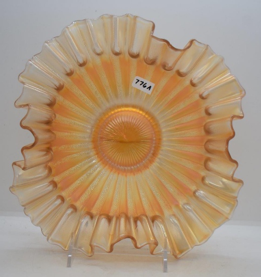 Carnival Stippled Rays marigold 10"d bowl