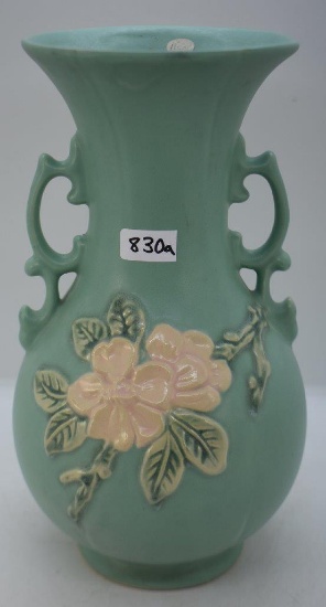 Weller Blossom 9.5" vase, green